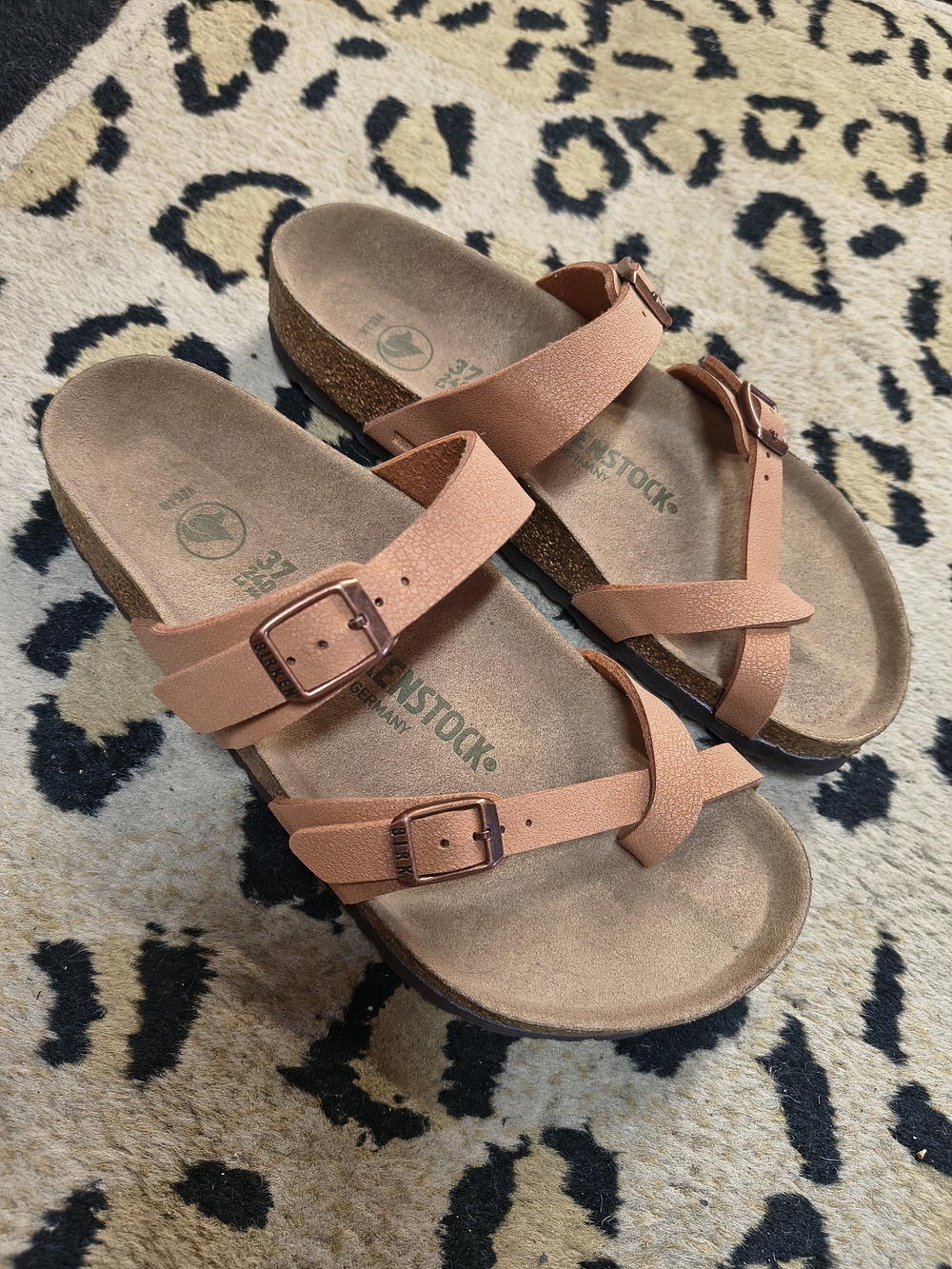 Birkenstock Women’s Mayari Adjustable Buckle Sandals Sz 37, 6.5 Or 7 Mink
